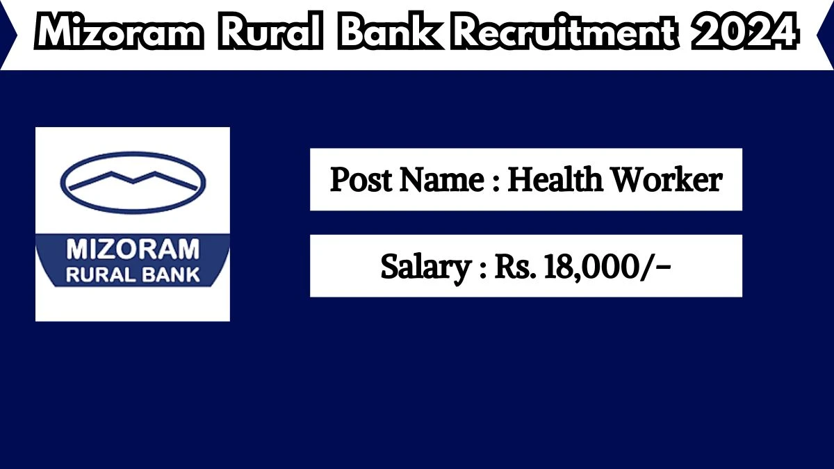 Mizoram Rural Bank Recruitment 2024 New Notification Out, Check Post, Salary, Qualification And Other Vital Details