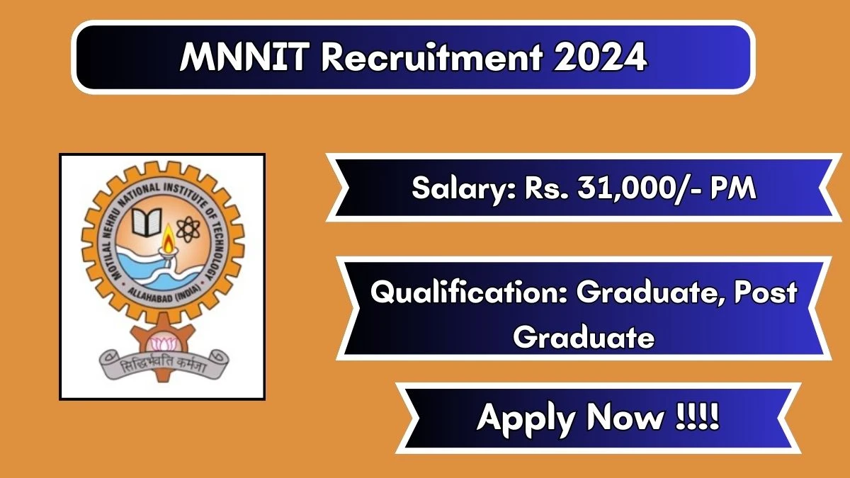 MNNIT Recruitment 2024 New Notification Out, Check Post, Vacancies, Salary, Qualification, Age Limit and How to Apply