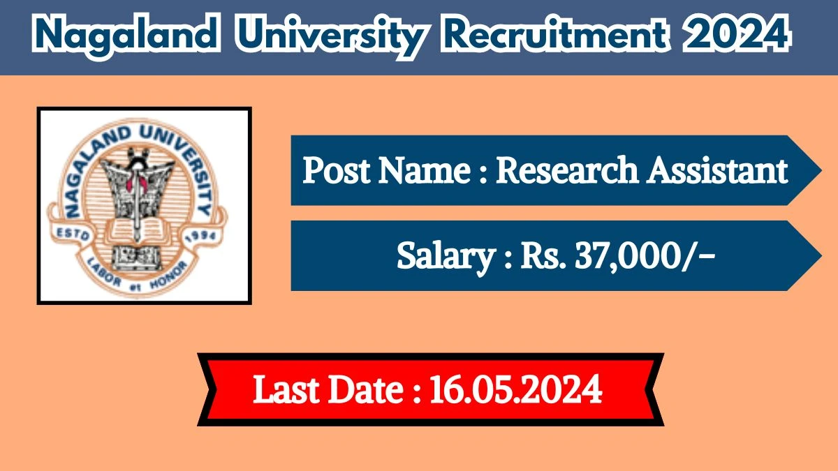 Nagaland University Recruitment 2024 Notification Out, Check Post, Salary, Age, Qualification And Other Vital Details