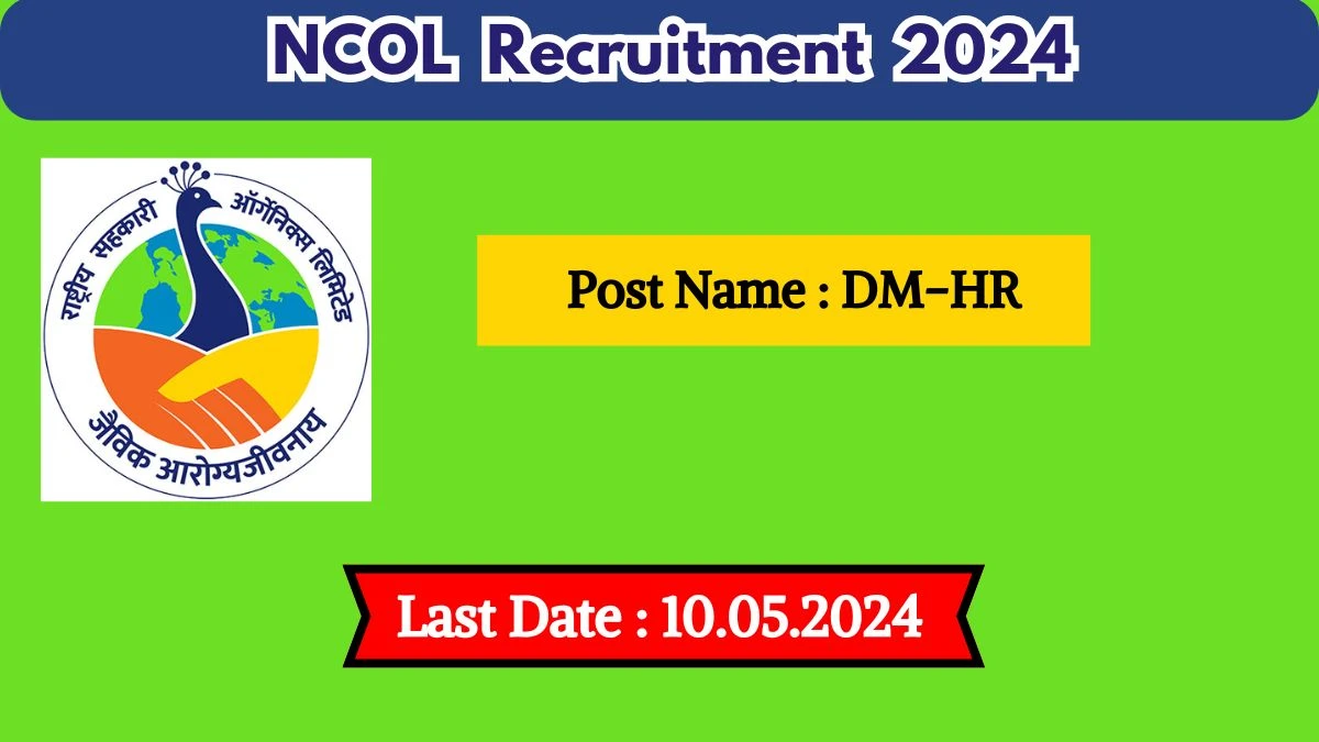 NCOL Recruitment 2024 Check Post, Age Limit, Educational Qualification, Pay Scale And Selection Process