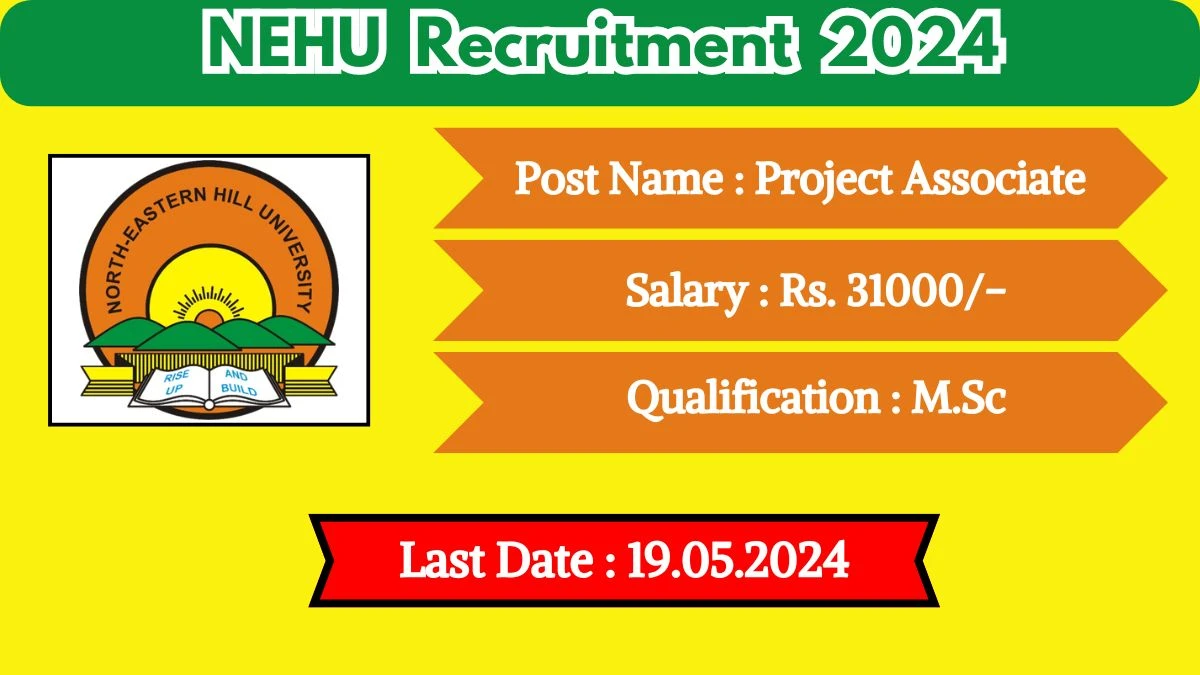 NEHU Recruitment 2024 New Opportunity Out, Check Vacancy, Post, Qualification and Application Procedure