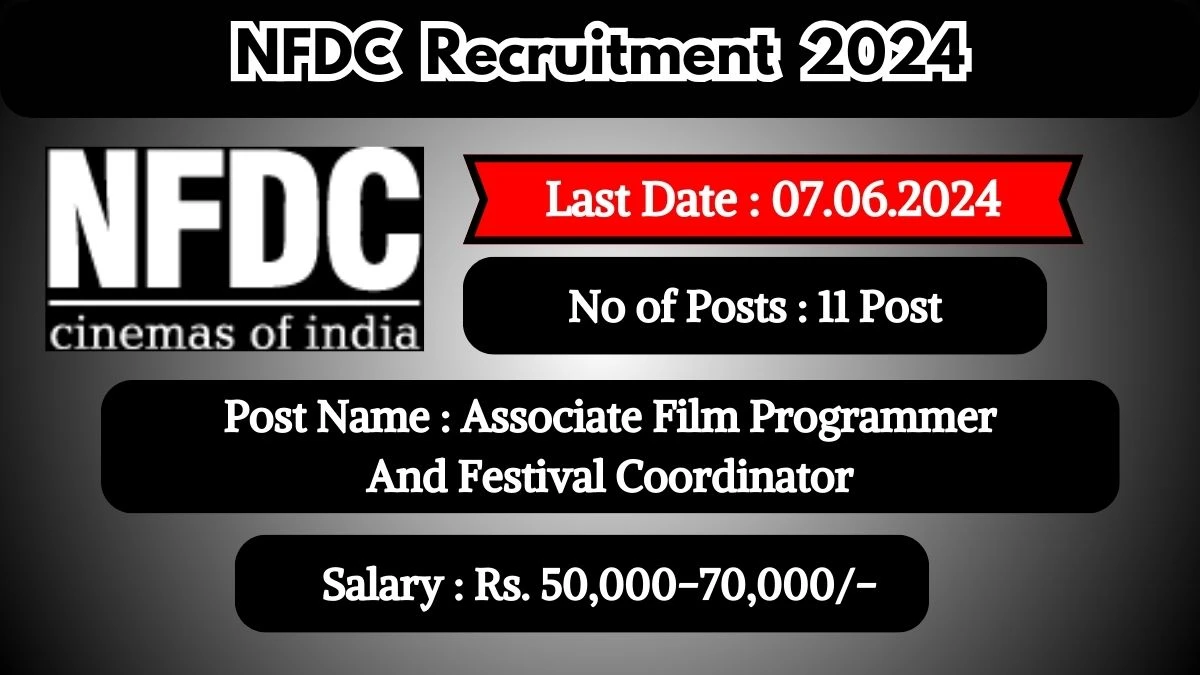 NFDC Recruitment 2024 Check Post, Vacancies, Age Limit, Essential Qualification And Other Vital Details