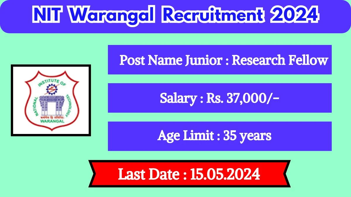 NIT Warangal Recruitment 2024 Check Post, Qualification, Age, Salary, Selection Process And Other Information