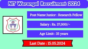 NIT Warangal Recruitment 2024 Check Post, Qualific...