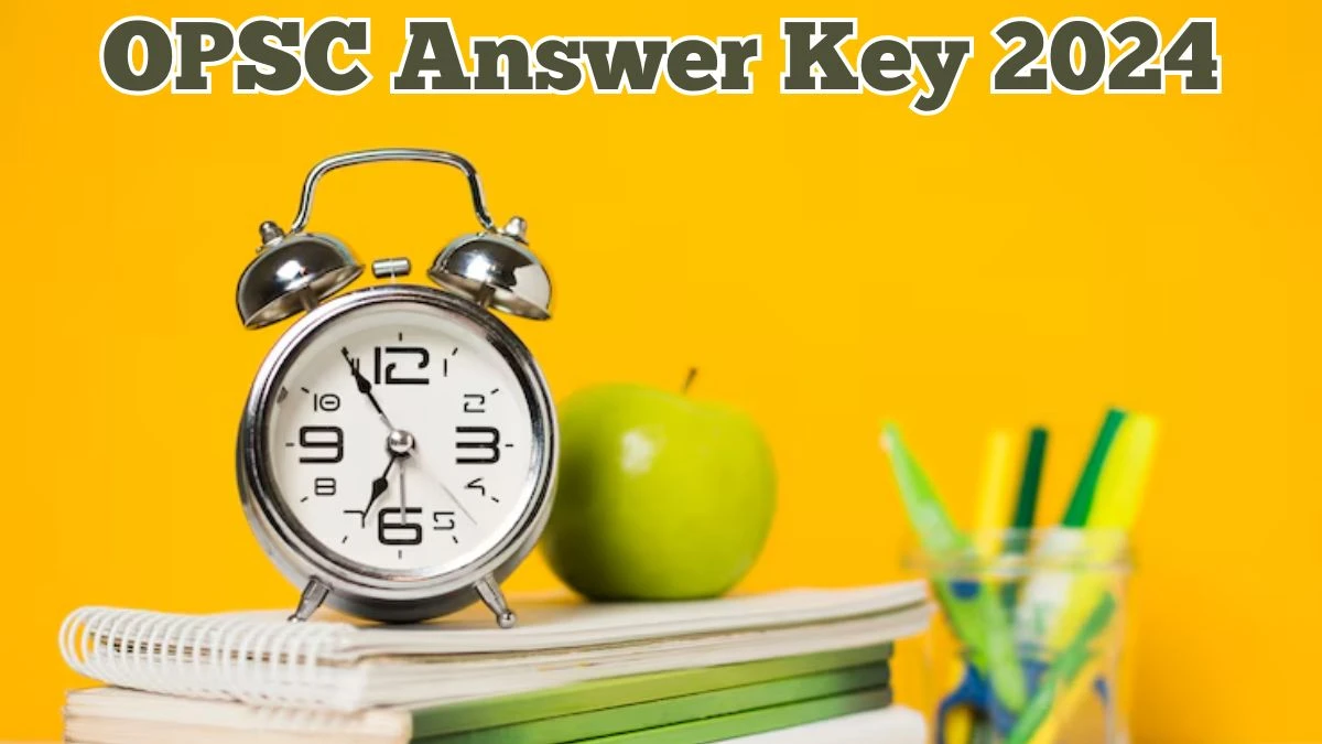 OPSC Answer Key 2024 Available for the Inspector of Motor Vehicle Download Answer Key PDF at opsc.gov.in - 09 May 2024