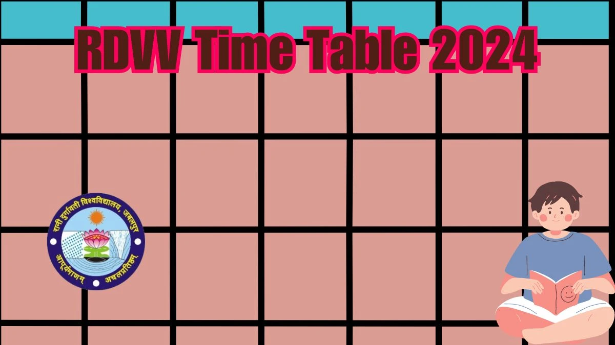 RDVV Time Table 2024 (Released) at rdunijbpin.org Updates Here