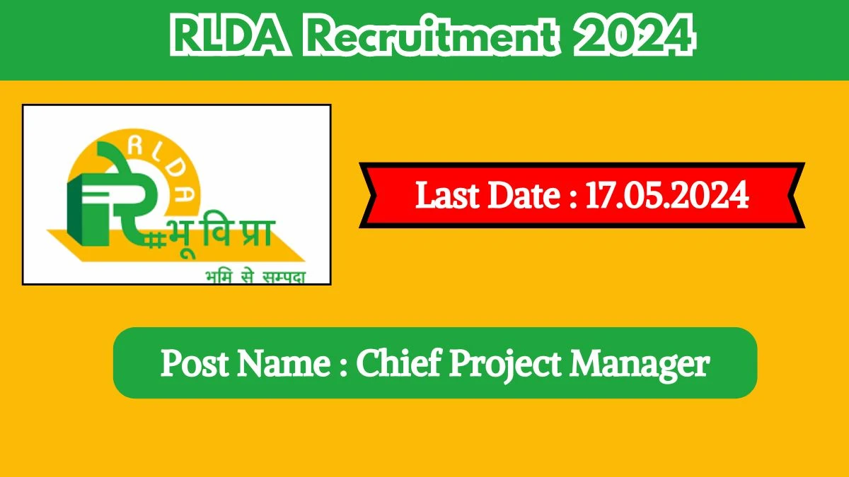 RLDA Recruitment 2024 New Opportunity Out, Check Vacancy, Post, Qualification and Application Procedure