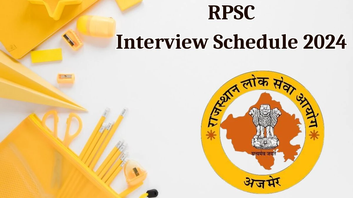 RPSC Interview Schedule 2024 Announced Check and Download RPSC Food Safety Officer at rpsc.rajasthan.gov.in - 16 May 2024