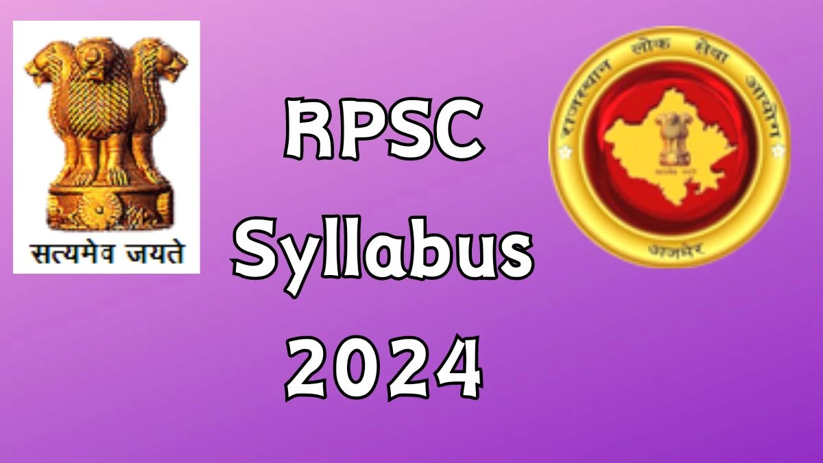 RPSC Syllabus 2024 Announced Download RPSC Assistant Prosecution ...