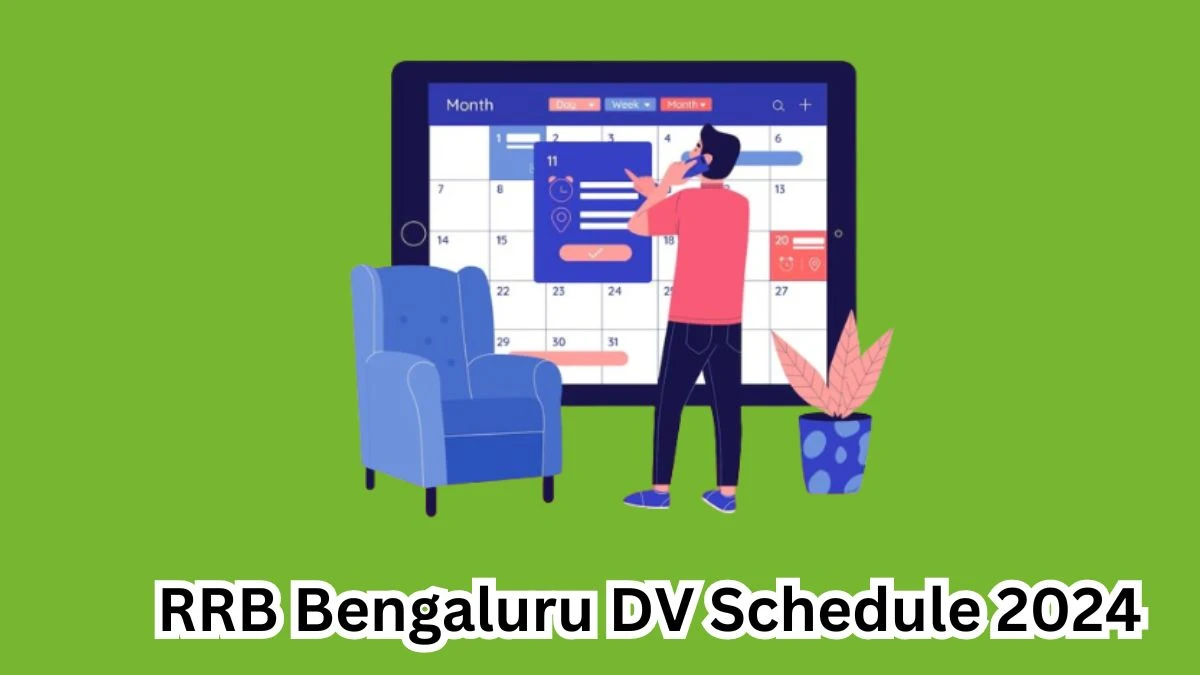 RRB Bengaluru Level 2 DV Schedule 2024: Check Document Verification Date @ rrbbnc.gov.in - 08 May 2024