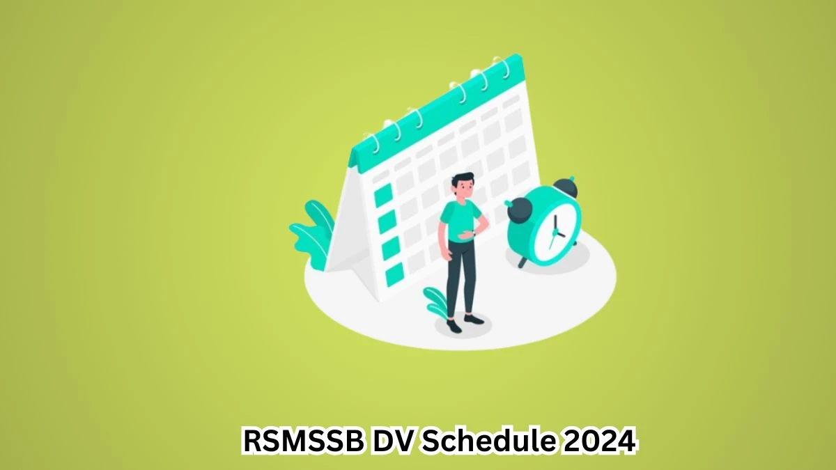 RSMSSB Forester and Forest Guard DV Schedule 2024: Check Document Verification Date @ rsmssb.rajasthan.gov.in - 02 May 2024