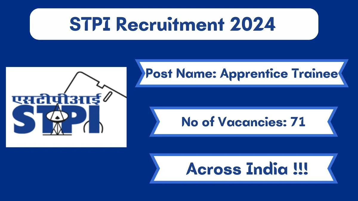 STPI Recruitment 2024 - Latest Apprentice Trainee Vacancies on 29 May 2024