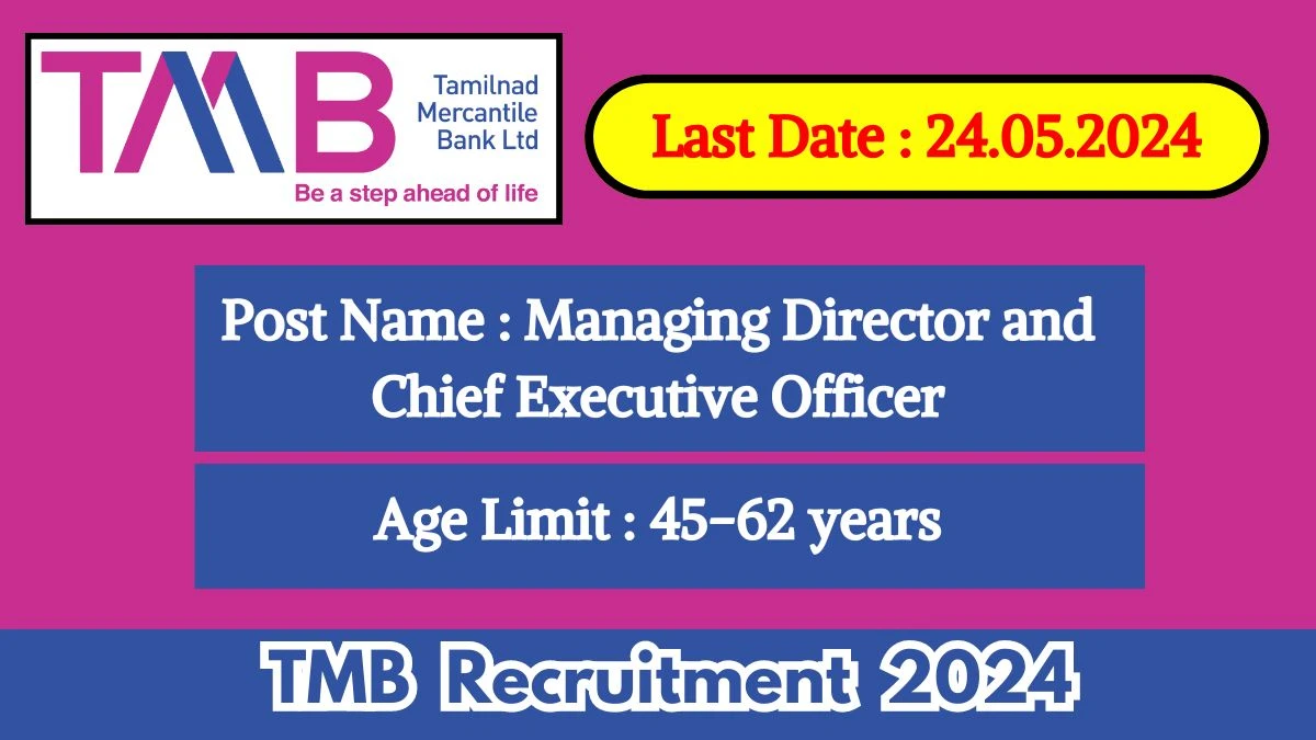 TMB Recruitment 2024 Check Post, Salary, Experience, Age Limit, Eligibility And Other Vital Details