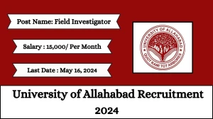 University of Allahabad Recruitment 2024 Check Pos...