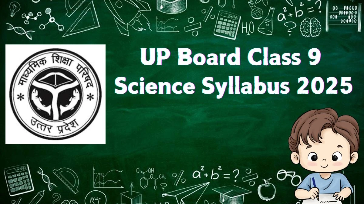 UP Board Class 9 Science Syllabus 2025 at upmsp.edu.in Science Syllabus PDF Details Here