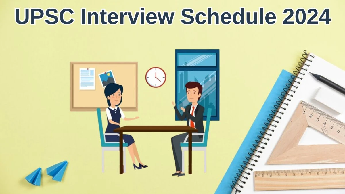 UPSC Interview Schedule 2024 Announced Check and Download UPSC Assistant Public Prosecutor at upsc.gov.in - 30 May 2024