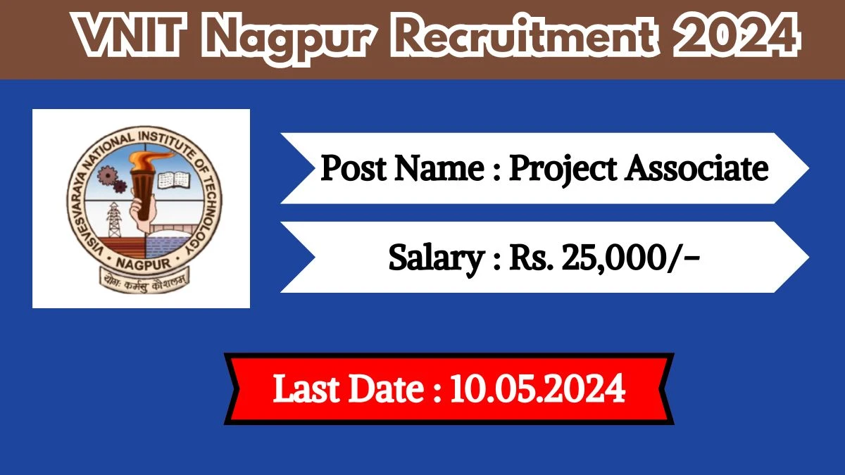 VNIT Nagpur Recruitment 2024 Check Post, Age Limit, Notification Out, Qualification,Salary And Other Important Details
