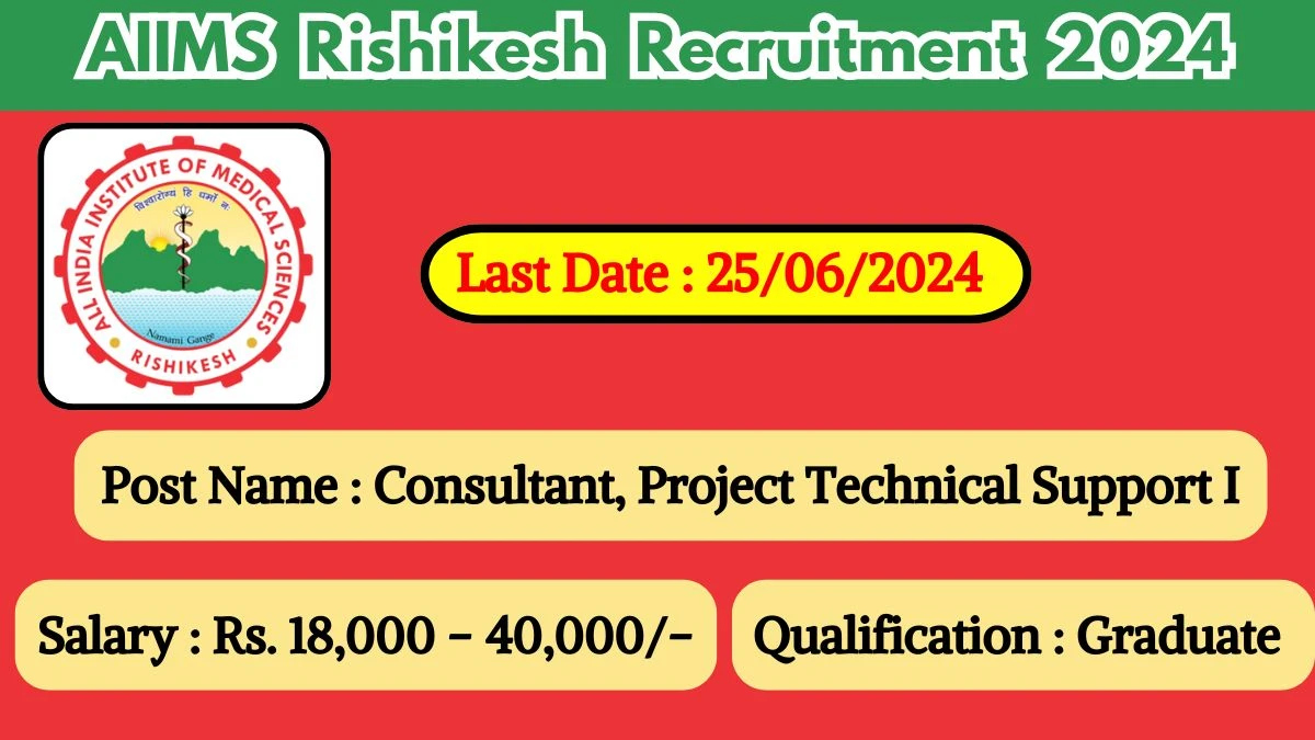 AIIMS Rishikesh Recruitment 2024 Monthly Salary Up To 40,000, Check Posts, Vacancies, Qualification, Age, Selection Process and How To Apply