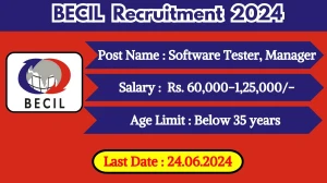 BECIL Recruitment 2024 New Notification Out For Vacancies, Check Post, Qualification, Salary And How To Apply