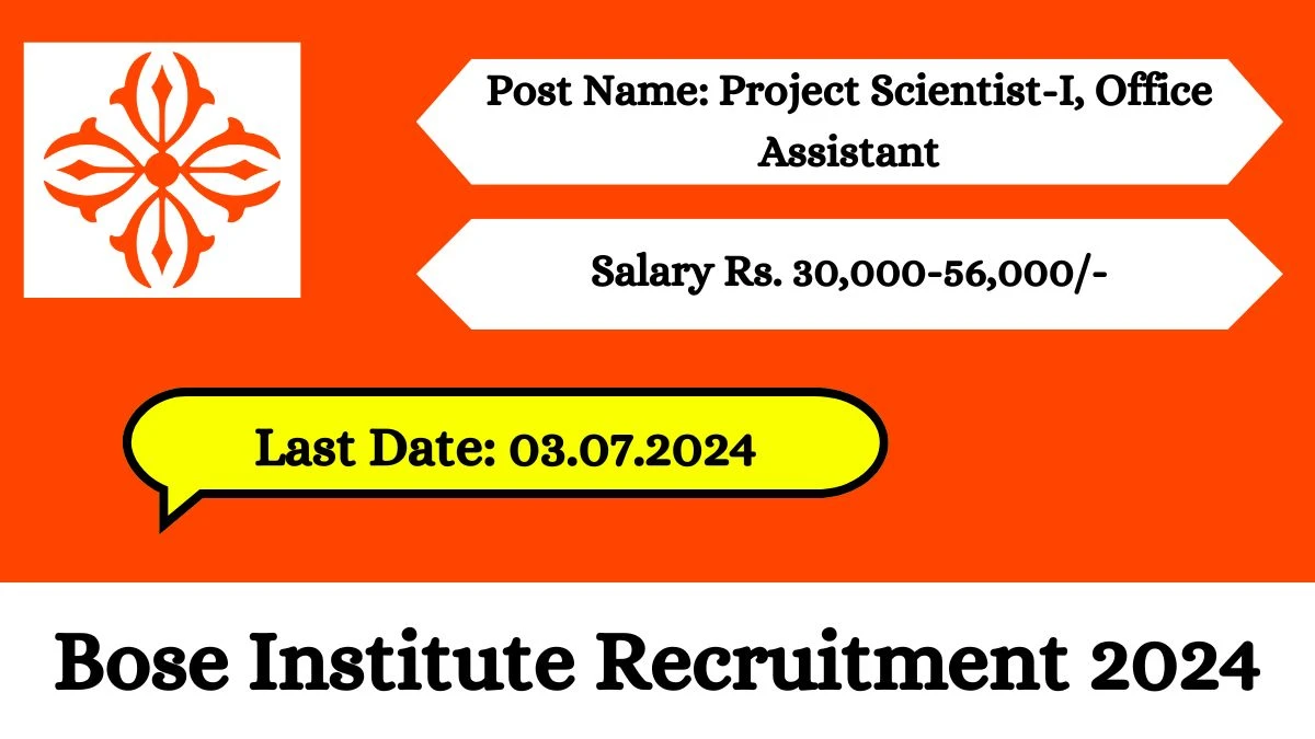 Bose Institute Recruitment 2024 Check Post, Age Limit, Qualification, Salary And How To Apply