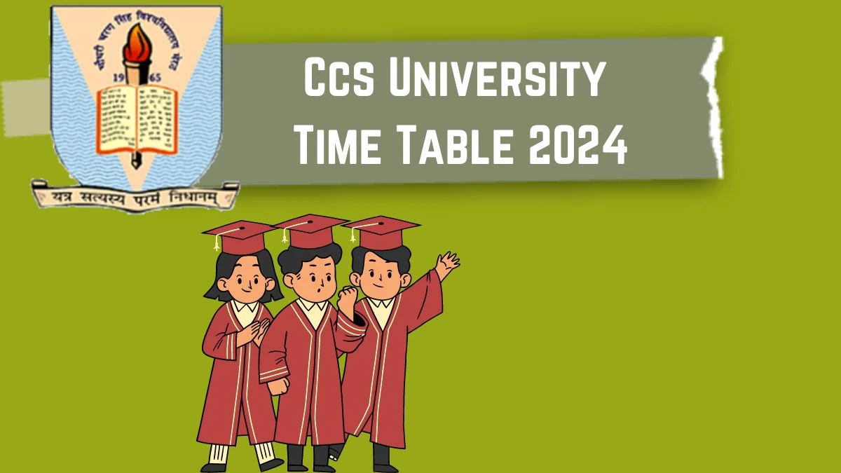 Ccs University Time Table 2024 (Announced) at ccsuniversity.ac.in PDF Details Here