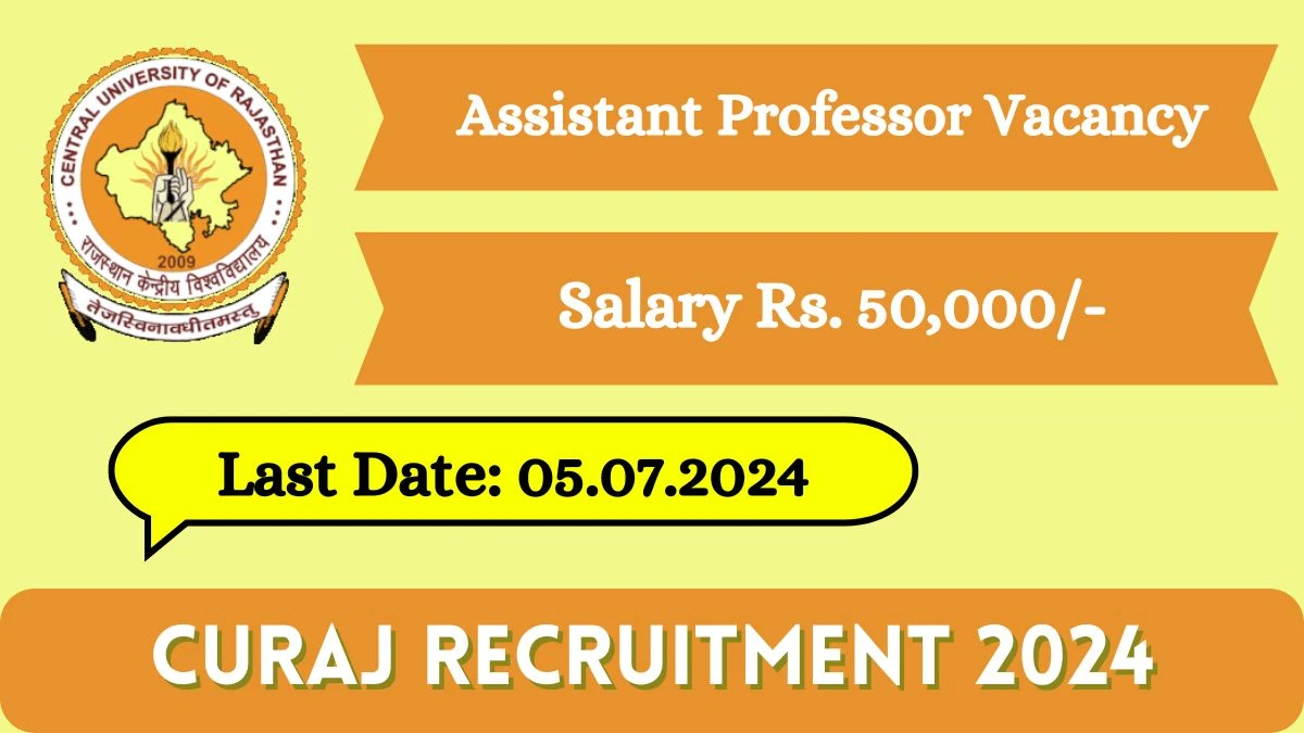 CURAJ Recruitment 2024 Check Post, Age Limit, Salary, Qualification And Application Details