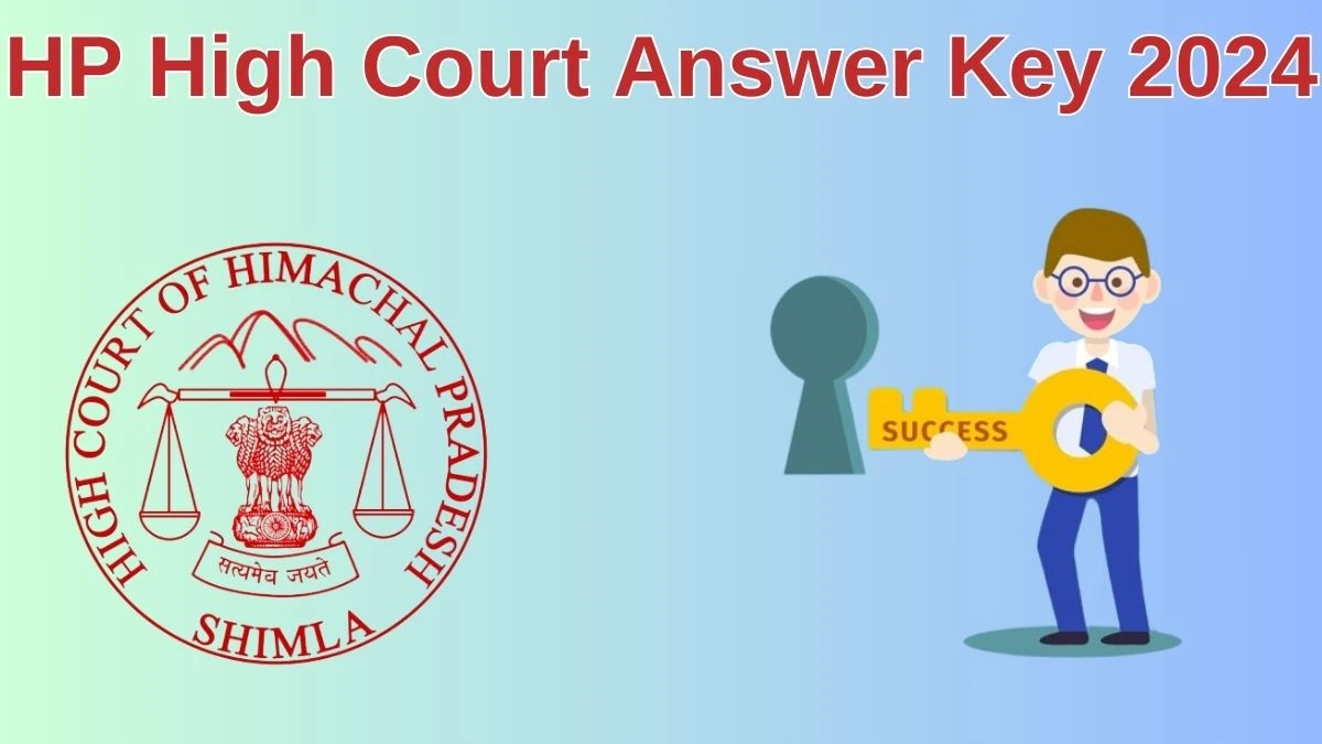 HP High Court Answer Key 2024 Available for the Lab Assistant Download Answer Key PDF at hphighcourt.nic.in - 11 June 2024
