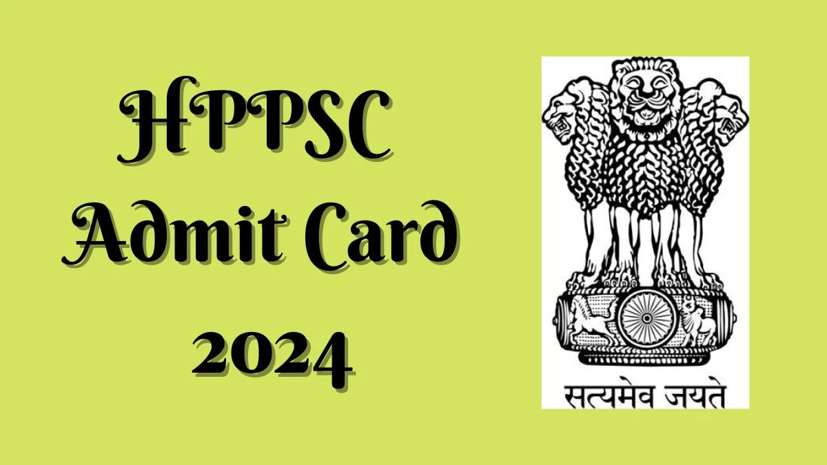 HPPSC Admit Card 2024 will be released Veterinary Officer Check Exam Date, Hall Ticket hppsc.hp.gov.in - 04 June 2024