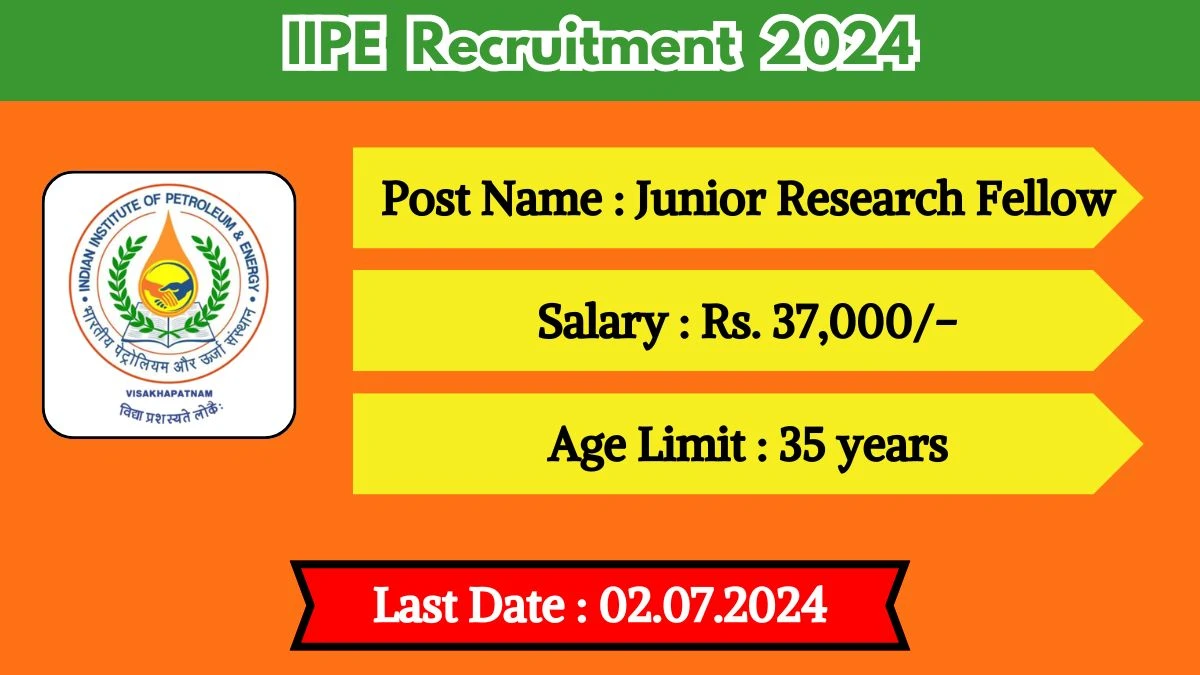 IIPE Recruitment 2024 Check Post, Vacancies, Qualification, Age And Other Vital Details