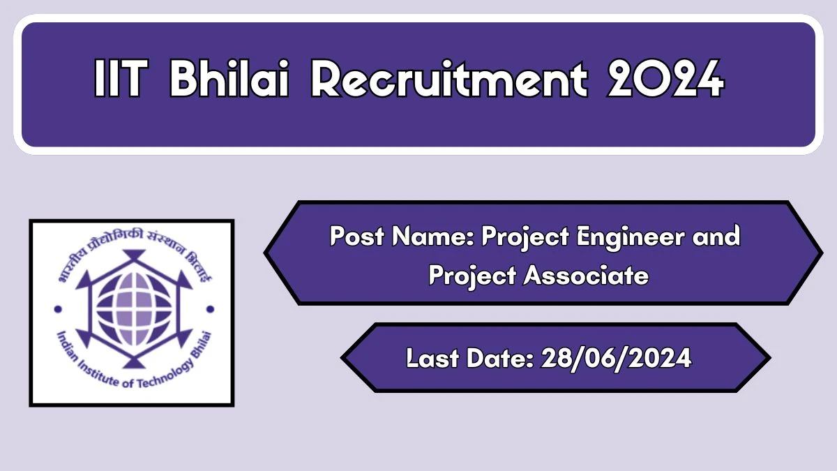 IIT Bhilai Recruitment 2024 New Notification Out, Check Post, Vacancies, Salary, Qualification, Age Limit and How to Apply
