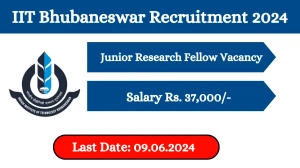 IIT Bhubaneswar Recruitment 2024 Notification Out For Vacancies, Check Post, Salary, Age, Qualification And Other Important Information