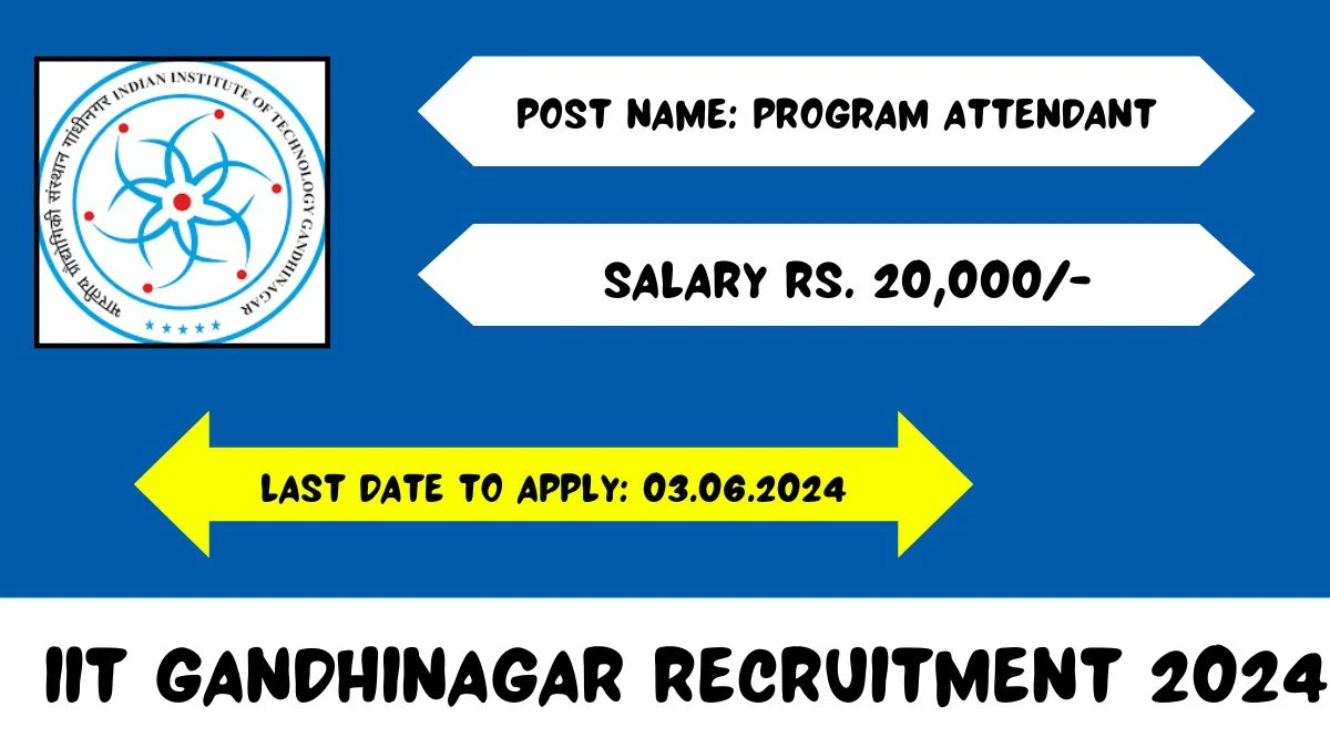 IIT Gandhinagar Recruitment 2024 Check Post, Salary, Age, Qualification And Procedure To Apply