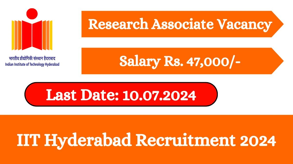 IIT Hyderabad Recruitment 2024 Check Position, Salary, Essential Qualification And Procedure To Apply