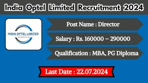 India Optel Limited Recruitment 2024 New Opportunity Out, Check Vacancy, Post, Qualification and Application Procedure