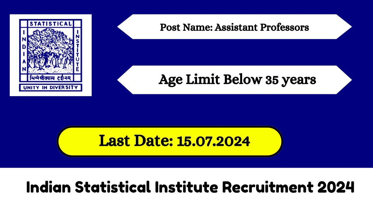 Indian Statistical Institute Recruitment 2024 Check Post, Salary, Qualification And Other Important Details