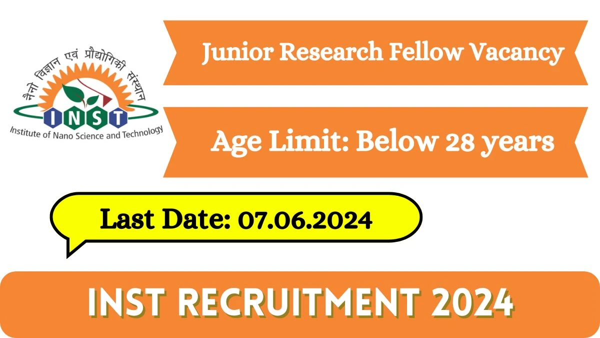 INST Recruitment 2024 Check Post, Salary, Age, Qualification And Other Important Details