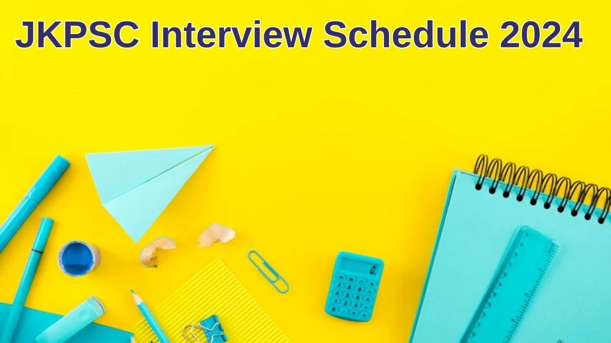 JKPSC Interview Schedule 2024 for Assistant Professor Posts Released Check Date Details at jkpsc.nic.in - 27 June 2024