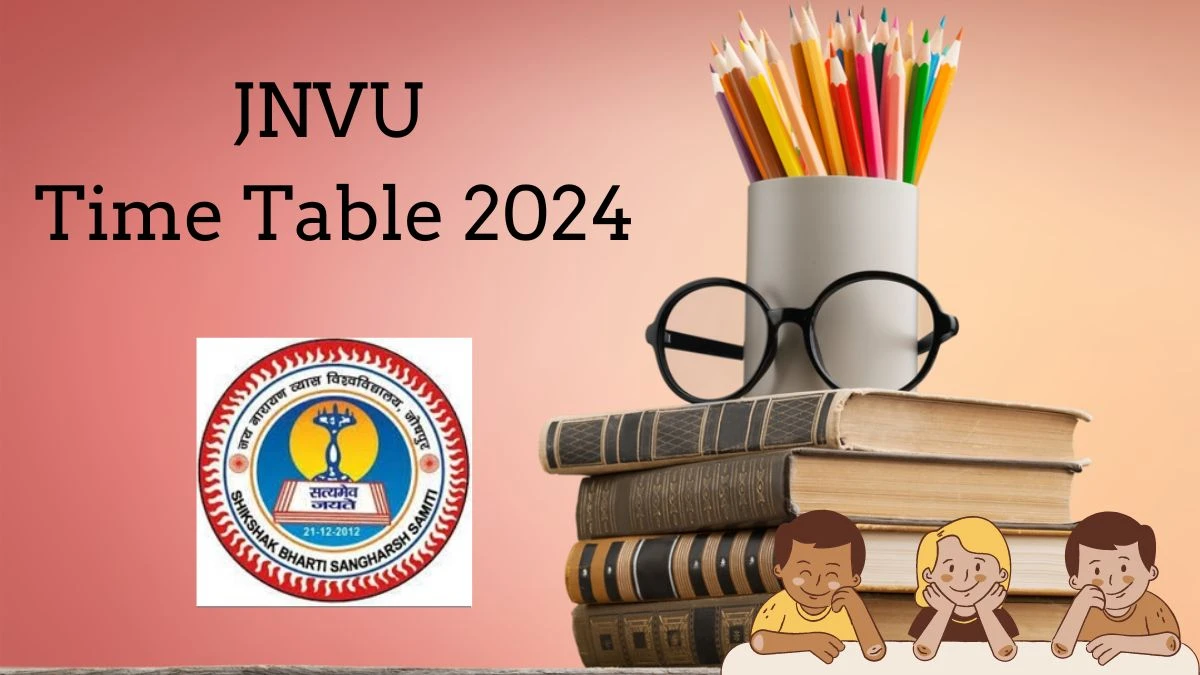 JNVU Time Table 2024 (Out) at jnvuiums.in P.G. Diploma PDF Here