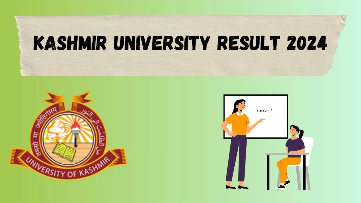 Kashmir University Result 2024 (Out) at kashmiruniversity.net Check BG 3rd year Backlog Div.Improvement Result 2024