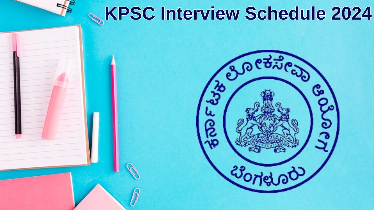 KPSC Interview Schedule 2024 for Drug Inspector Posts Released Check Date Details at kpsc.kar.nic.in - 29 June 2024