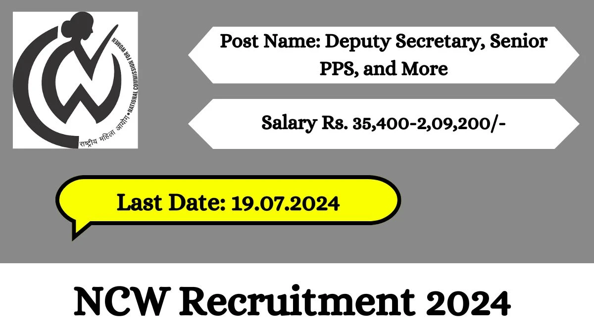 NCW Recruitment 2024 Check Post, Eligibility Criteria, Place Of Posting And Other Vital Details