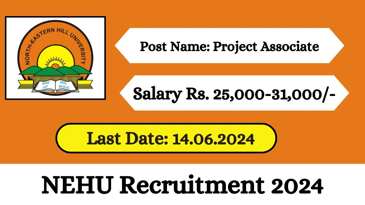 NEHU Recruitment 2024 Check Post, Salary, Age, Qualification And Other Important Details