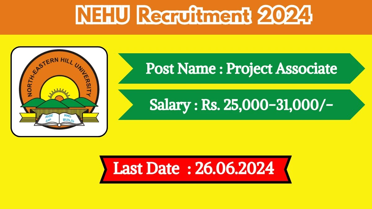 NEHU Recruitment 2024 Check Post, Salary, Age, Qualification And Other Important Details