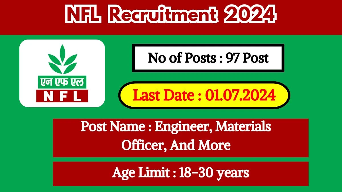 NFL Recruitment 2024 Check Post, Eligibility Criteria, Salary And Other Vital Details