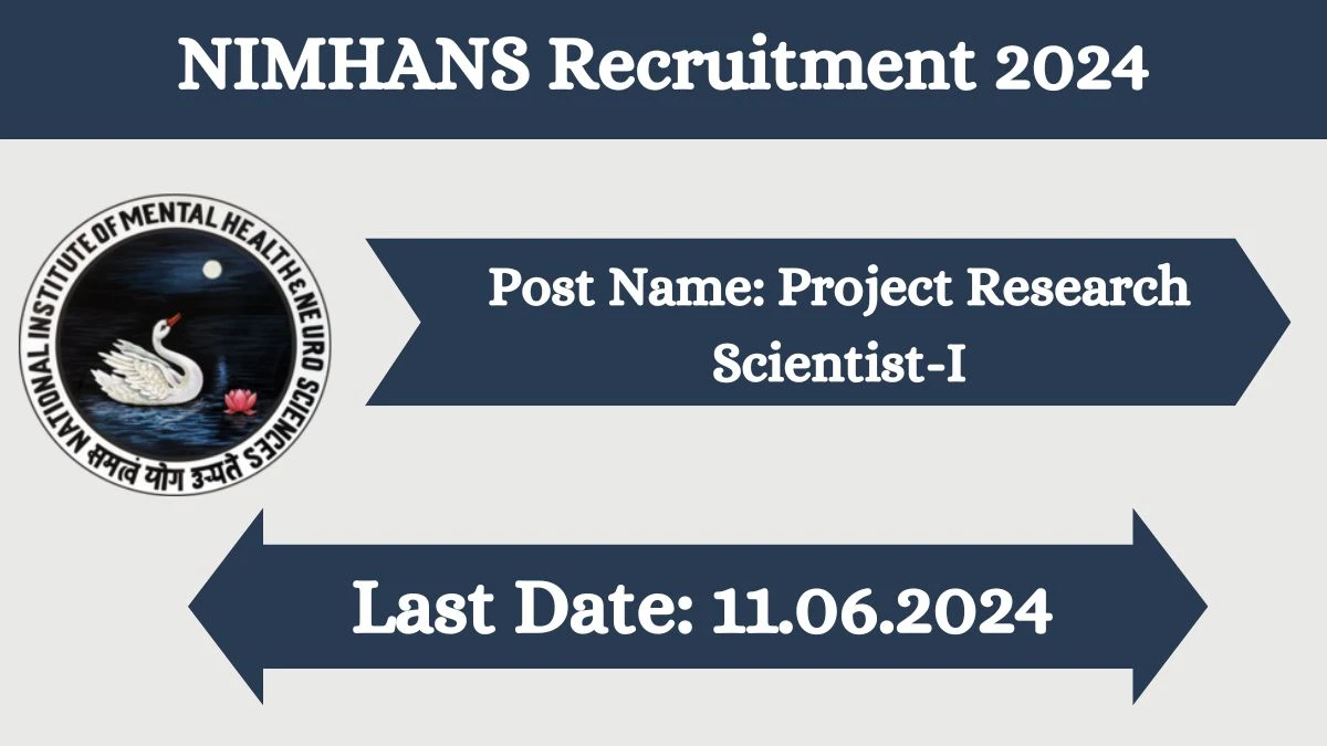 NIMHANS Recruitment 2024 Monthly Salary Up To 71120, Check Post, Age, Qualification And How To Apply