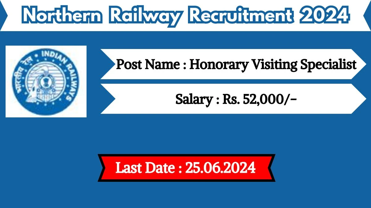 Northern Railway Recruitment 2024 Check Posts, Vacancies, Age, Qualification And Application Details