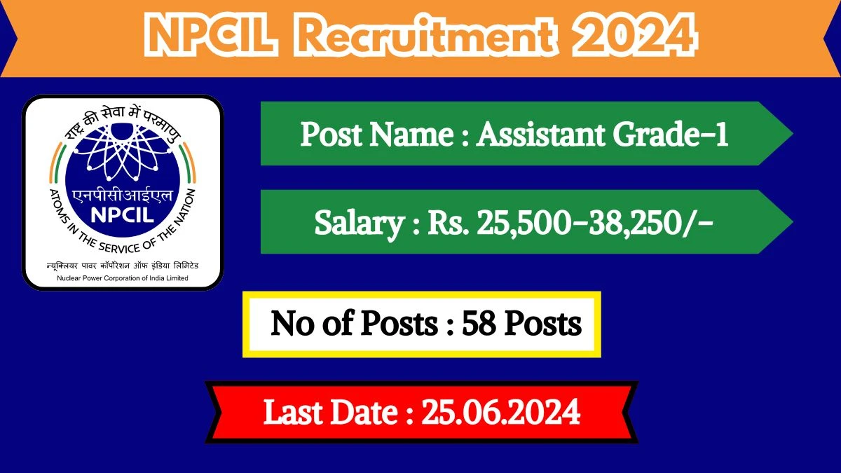 NPCIL Recruitment 2024 Check Post, Vacancies, Qualification, Posting Location, Salary And Application Procedure