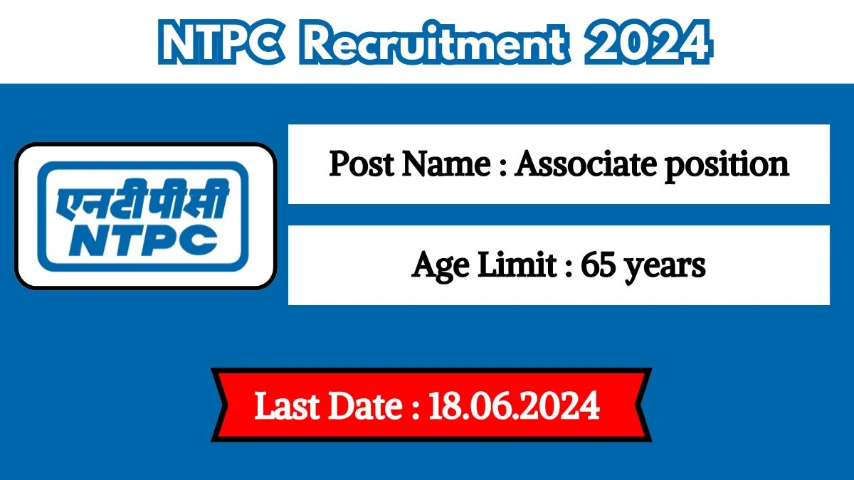 NTPC Recruitment 2024 Check Post, Stipend, Age, Qualification And Process To Apply