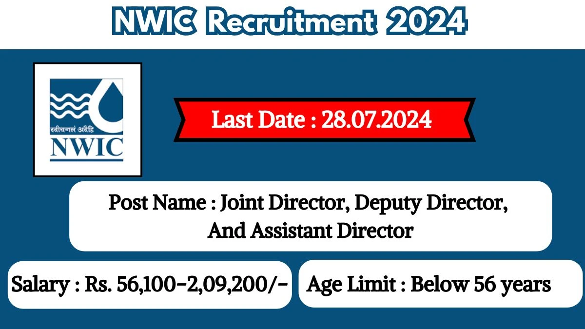 NWIC Recruitment 2024 Notification Out For New Vacancies, Check Post, Vacancies, Qualifications, Salary And Application Procedure