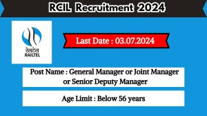 RCIL Recruitment 2024 Check Post, Scale of Pay, Age, Qualification And Process To Apply